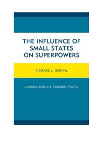 The Influence of Small States on Superpowers : Jamaica and U.S. Foreign Policy