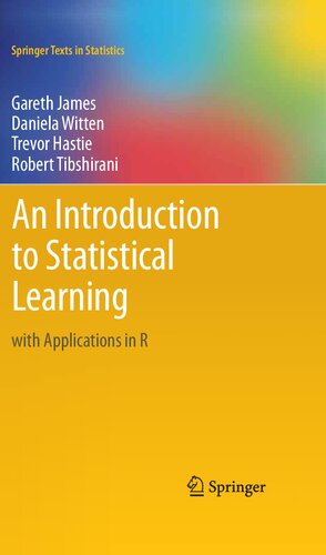 An Introduction to Statistical Learning with Applications in R
