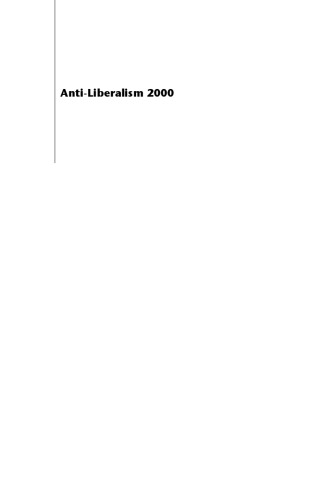 Anti-Liberalism 2000: The Rise of New Millennium Collectivism