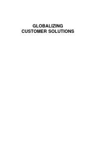 Globalizing Customer Solutions : The Enlightened Confluence of Technology, Innovation, Trade, and Investment