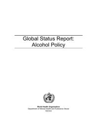 Global Status Report: Alcohol Policy
