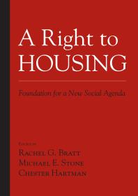 A Right to Housing : Foundation for a New Social Agenda
