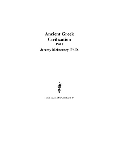 Ancient Greek Civilization CD Course The Teaching Company