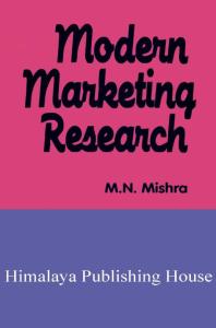 Modern Marketing Research