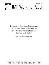 Technology Shocks and Aggregate Fluctuations : How Well Does the RBC Model Fit Postwar U.S. Data?