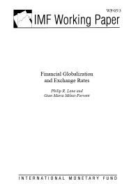 Financial Globalization and Exchange Rates
