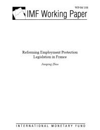 Reforming Employment Protection Legislation in France