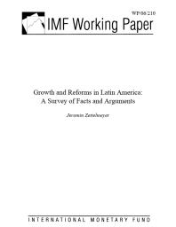 Growth and Reforms in Latin America : A Survey of Facts and Arguments