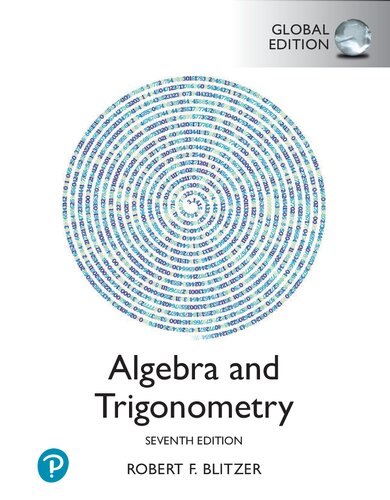 Algebra and Trigonometry Global Ed