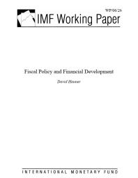 Fiscal Policy and Financial Development