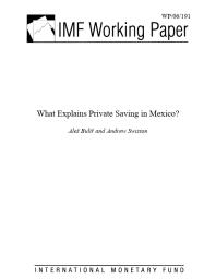 What Explains Private Saving in Mexico?