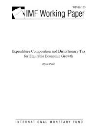 Expenditure Composition and Distortionary Tax for Equitable Economic Growth