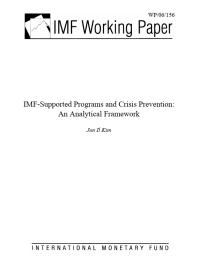 IMF-Supported Programs and Crisis Prevention : An Analytical Framework
