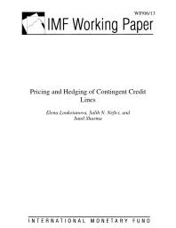 Pricing and Hedging of Contingent Credit Lines