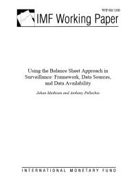 Using the Balance Sheet Approach in Surveillance : Framework, Data Sources, and Data Availability