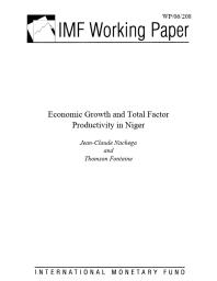 Economic Growth and Total Factor Productivity in Niger