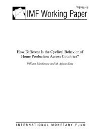 How Different Is the Cyclical Behavior of Home Production Across Countries?