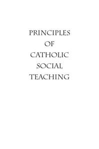 Principles of Catholic Social Teaching