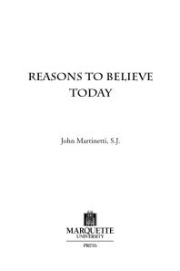 Reasons to Believe Today
