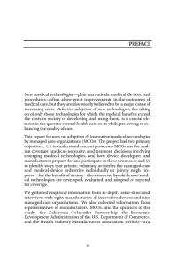 Managed Care and the Evaluation and Adoption of Emerging Medical Technologies