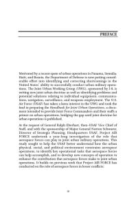 Aerospace Operations in Urban Environments : Exploring New Concepts