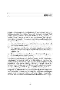 Sending Your Government a Message : E-Mail Communications Between Citizens and Government