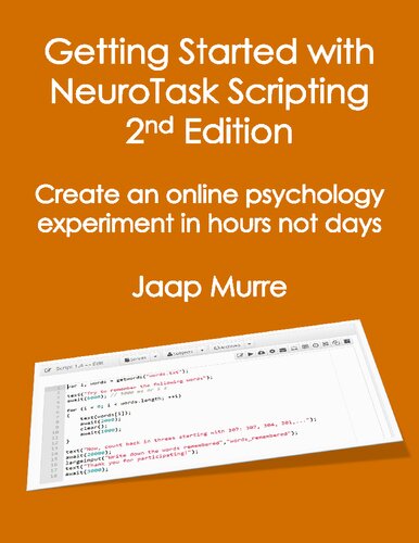 Getting started with NeuroTask Scripting