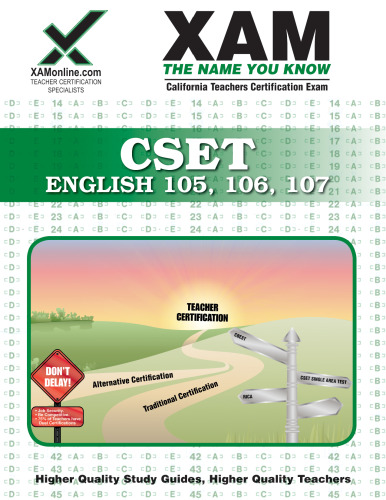 CSET English 105, 106, 107 Teacher Certification Test Prep Study Guide