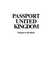 Passport United Kingdom : Your Pocket Guide to British Business, Customs and Etiquette