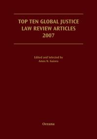 Top Ten Global Justice Law Review Articles 2007