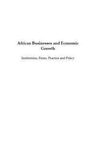 African Businesses and Economic Growth