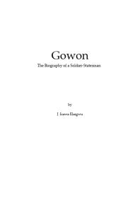 Gowon : The Biography of a Soldier-Statesman