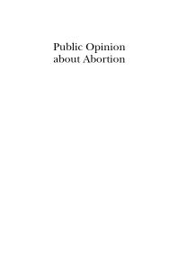 Public Opinion about Abortion