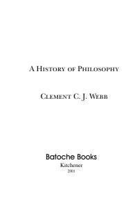 A History of Philosophy