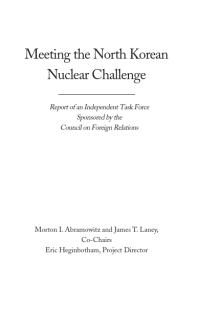 Meeting the North Korean Nuclear Challenge