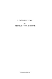 Reminiscences of Winfield Scott Hancock
