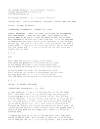 Letters Of Robert Louis Stevenson