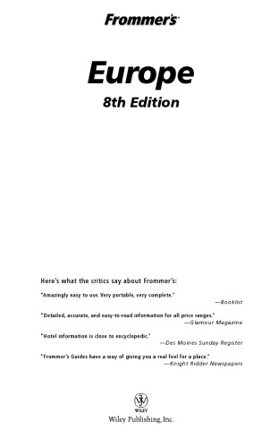 Frommer's Europe