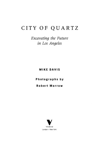 City of Quartz: Excavating the Future in Los Angeles