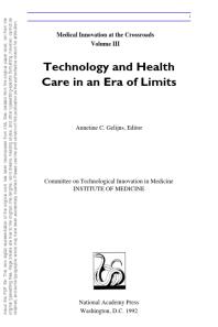 Technology and Health Care in an Era of Limits