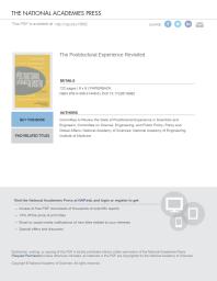 The Postdoctoral Experience Revisited