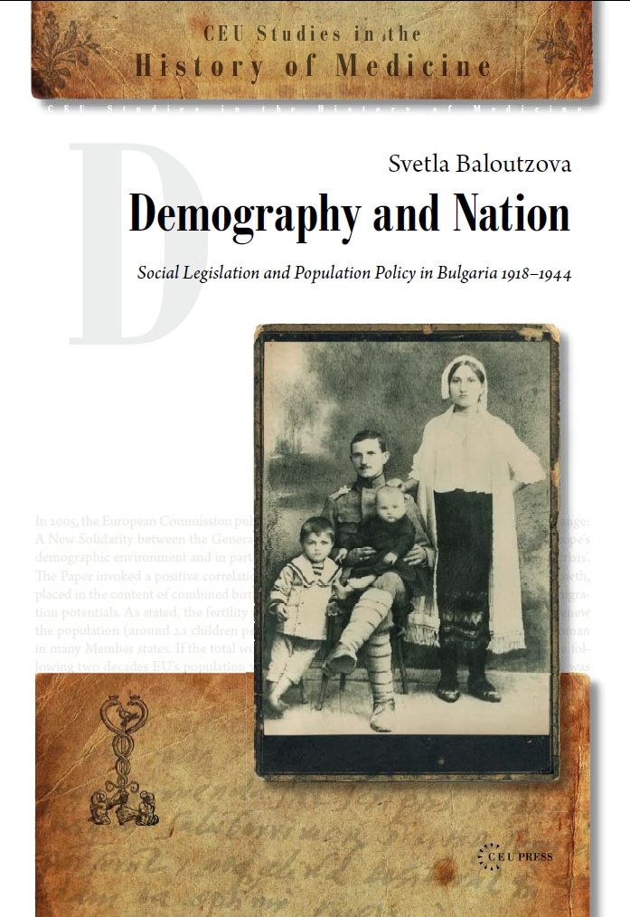 Demography and Nation: Social Legislation and Population Policy in Bulgaria