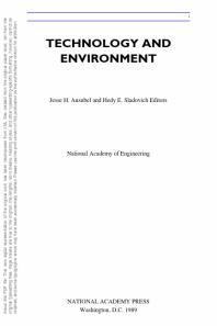 Technology and Environment