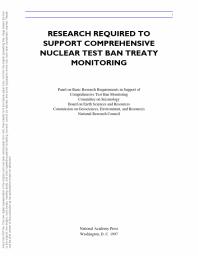 Research Required to Support Comprehensive Nuclear Test Ban Treaty Monitoring