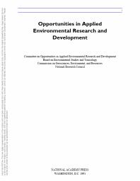 Opportunities in Applied Environmental Research and Development