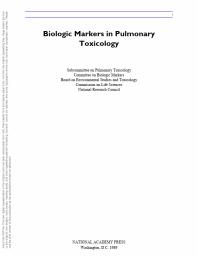 Biologic Markers in Pulmonary Toxicology