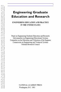 Engineering Graduate Education and Research