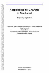 Responding to Changes in Sea Level : Engineering Implications