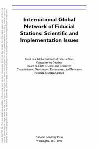 International Network of Global Fiducial Stations : Science and Implementation Issues