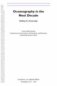 Oceanography in the Next Decade : Building New Partnerships